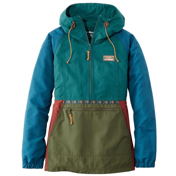 L.LBean Women’s Mountain Classic Anorak Jacket Wind & Water Resistant Size XL - Picture 1 of 11
